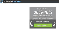 Desktop Screenshot of powellcabinet.com